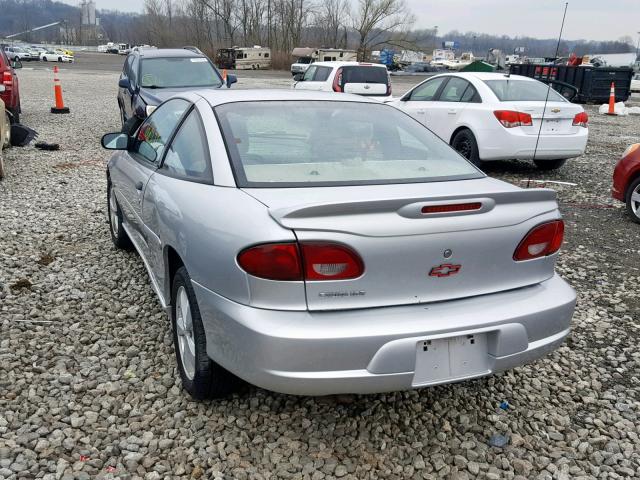 1G1JF12T6Y7192097 - 2000 CHEVROLET CAVALIER Z GRAY photo 3