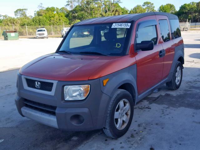 5J6YH18573L020437 - 2003 HONDA ELEMENT EX ORANGE photo 2