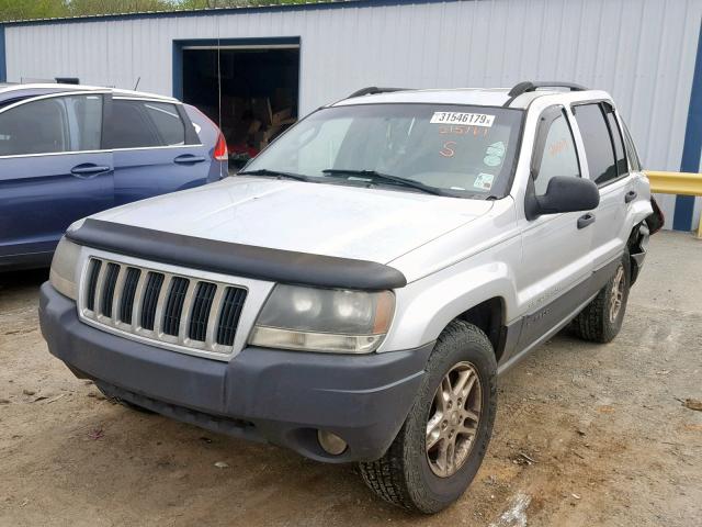 1J4GW48S04C215161 - 2004 JEEP GRAND CHER GRAY photo 2