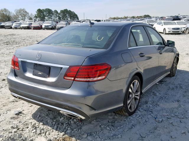 WDDHF5KB5GB251145 - 2016 MERCEDES-BENZ E 350 GRAY photo 4