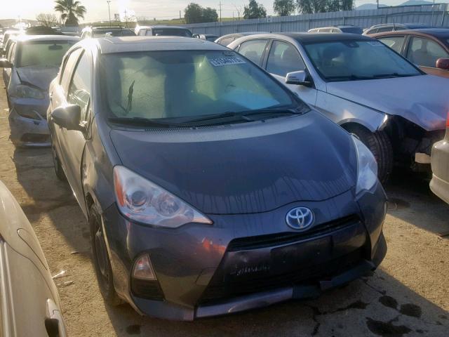 JTDKDTB31D1032235 - 2013 TOYOTA PRIUS C GRAY photo 1