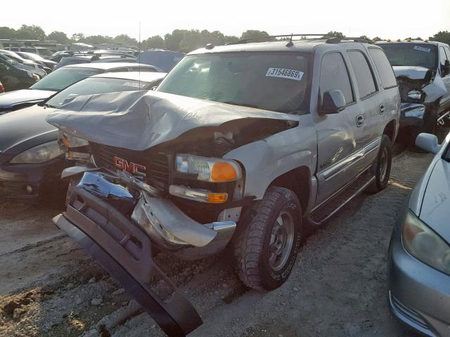 1GKEC13T35R120715 - 2005 GMC YUKON GRAY photo 2