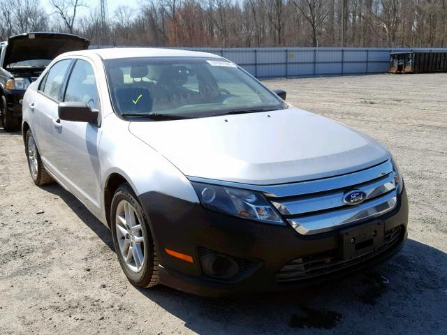 3FAHP0GA8CR117834 - 2012 FORD FUSION S SILVER photo 1