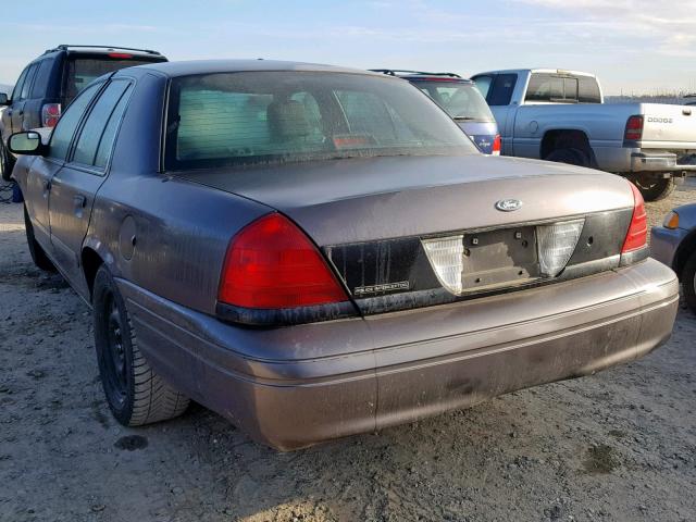 2FAHP71V18X157394 - 2008 FORD CROWN VICT GRAY photo 3