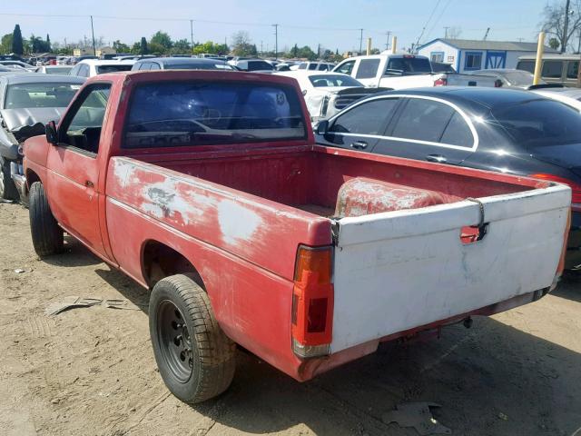 1N6SD11S7MC336264 - 1991 NISSAN TRUCK SHOR RED photo 3