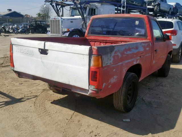 1N6SD11S7MC336264 - 1991 NISSAN TRUCK SHOR RED photo 4