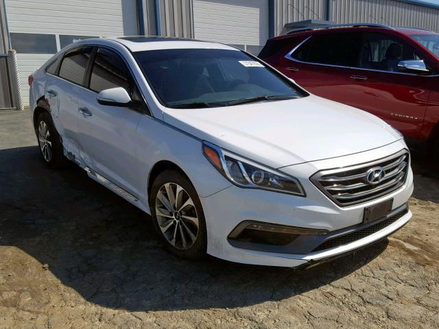 5NPE34AFXHH454150 - 2017 HYUNDAI SONATA SPO WHITE photo 1