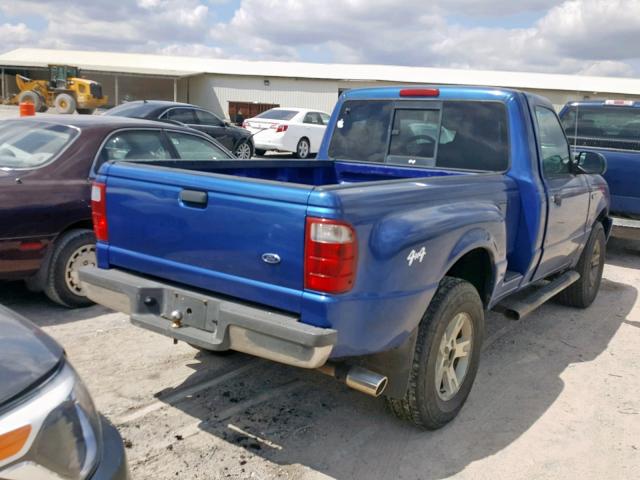 1FTZR11U64PA00425 - 2004 FORD RANGER BLUE photo 4