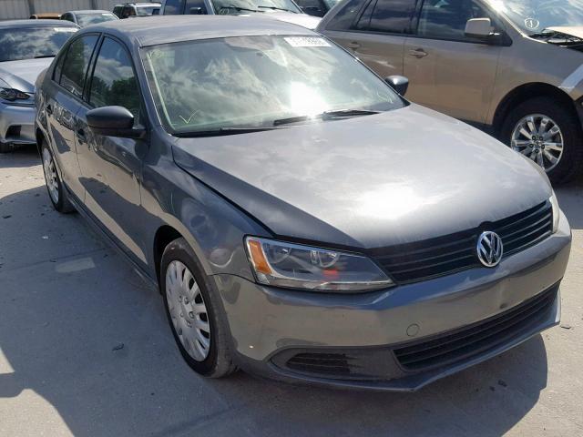 3VW2K7AJ4CM332234 - 2012 VOLKSWAGEN JETTA BASE GRAY photo 1