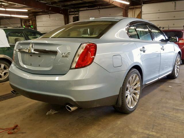 1LNHM94R89G609406 - 2009 LINCOLN MKS BLUE photo 4