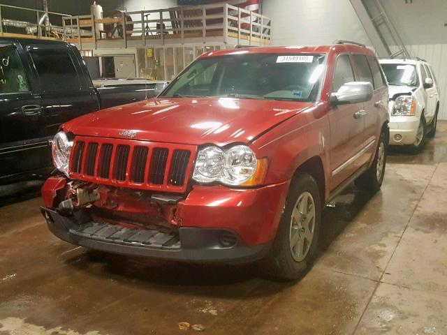 1J4PR4GK0AC160523 - 2010 JEEP GRAND CHER RED photo 2