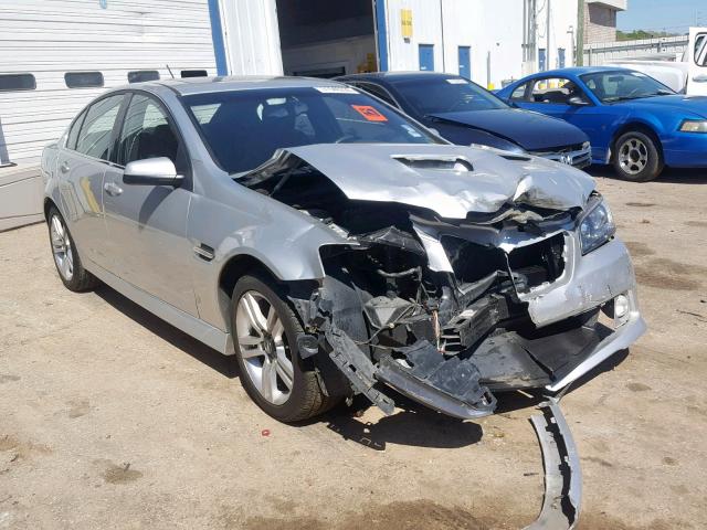 6G2ER57709L189358 - 2009 PONTIAC G8 SILVER photo 1