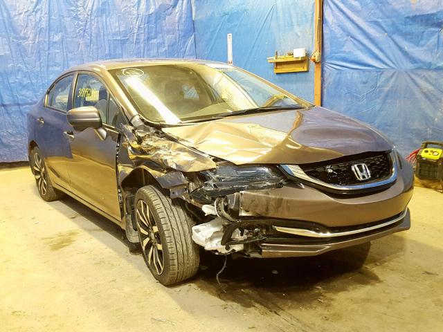 19XFB2F96FE272381 - 2015 HONDA CIVIC EXL GRAY photo 1