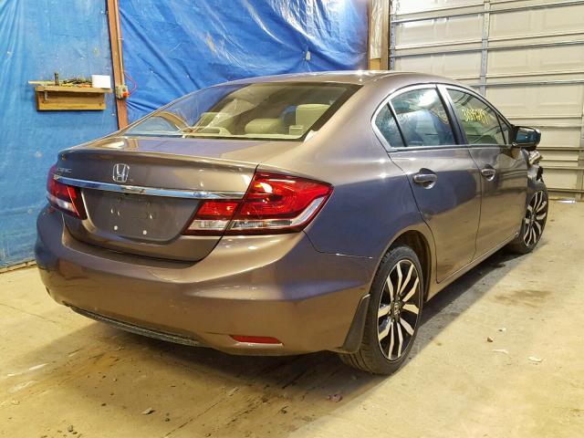 19XFB2F96FE272381 - 2015 HONDA CIVIC EXL GRAY photo 4