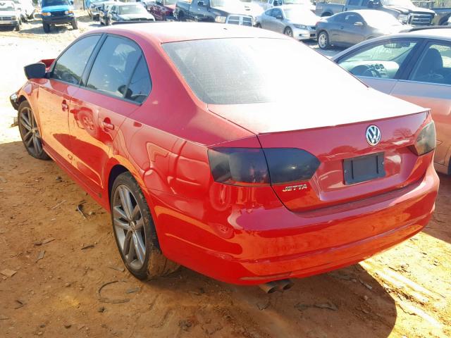 3VW2K7AJ6DM356200 - 2013 VOLKSWAGEN JETTA BASE RED photo 3