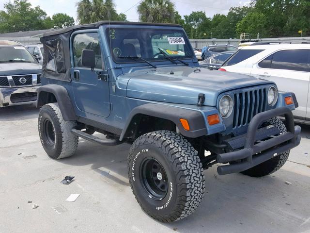 1J4FY29P2XP451196 - 1999 JEEP WRANGLER / BLUE photo 1