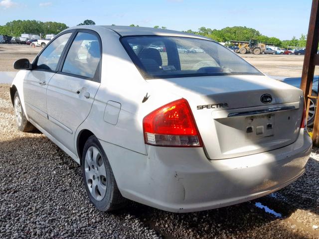 KNAFE221795662118 - 2009 KIA SPECTRA EX WHITE photo 3