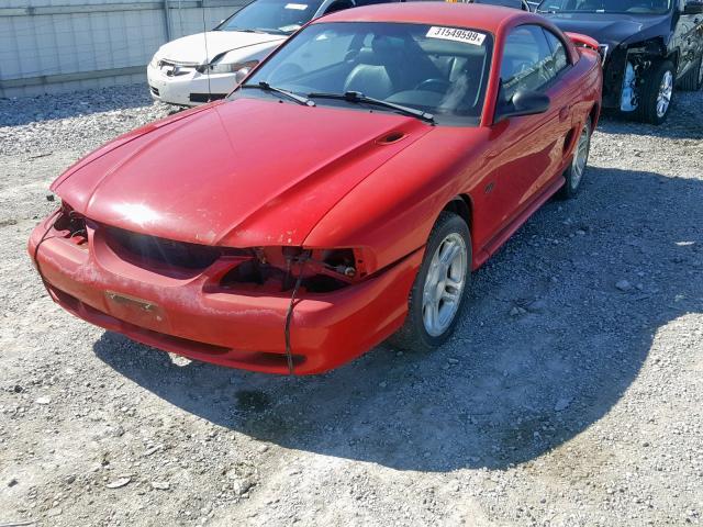 1FAFP42X0WF200265 - 1998 FORD MUSTANG GT RED photo 2