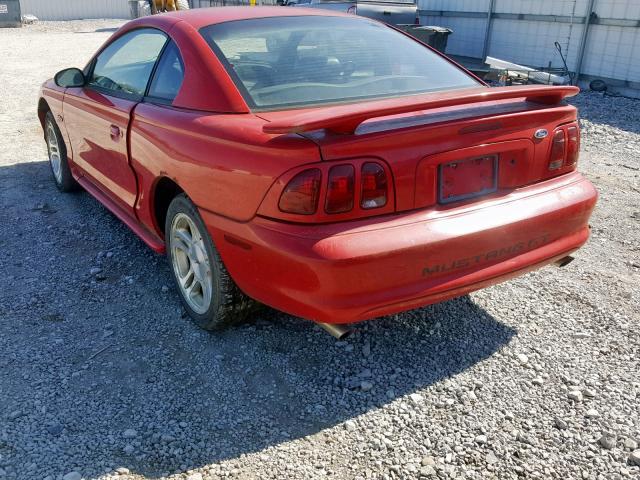 1FAFP42X0WF200265 - 1998 FORD MUSTANG GT RED photo 3