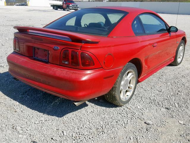 1FAFP42X0WF200265 - 1998 FORD MUSTANG GT RED photo 4