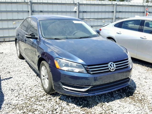 1VWAP7A31DC070853 - 2013 VOLKSWAGEN PASSAT S BLUE photo 1