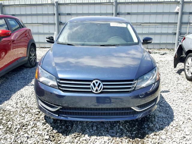 1VWAP7A31DC070853 - 2013 VOLKSWAGEN PASSAT S BLUE photo 9