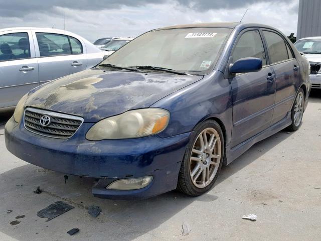 1NXBR32EX7Z816124 - 2007 TOYOTA COROLLA S BLUE photo 2