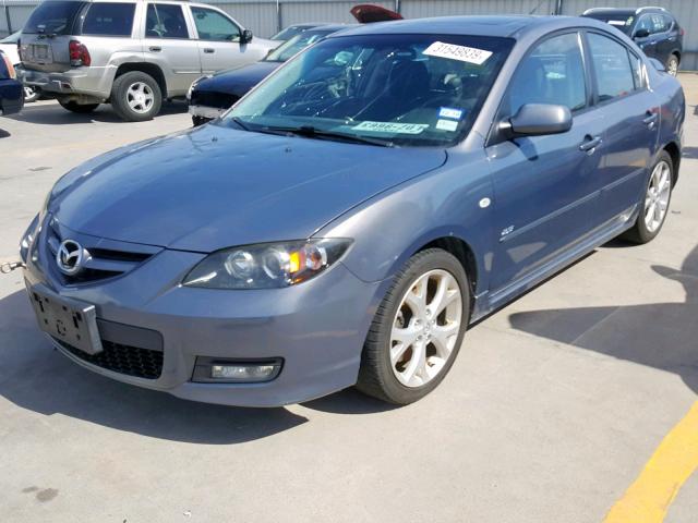 JM1BK323981150464 - 2008 MAZDA 3 S GRAY photo 2