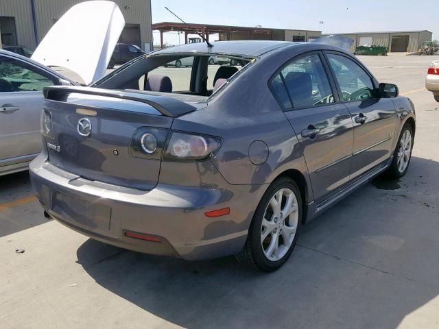 JM1BK323981150464 - 2008 MAZDA 3 S GRAY photo 4