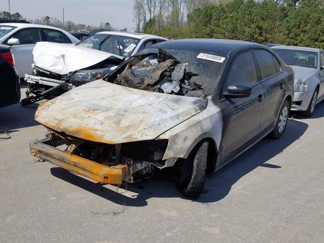 3VW2K7AJ4DM295123 - 2013 VOLKSWAGEN JETTA BASE 黑色 照片 2