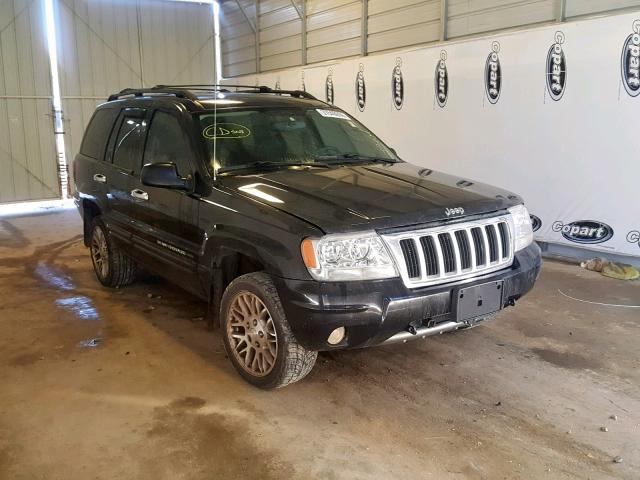 1J8GW58N04C342622 - 2004 JEEP GRAND CHER BLACK photo 1