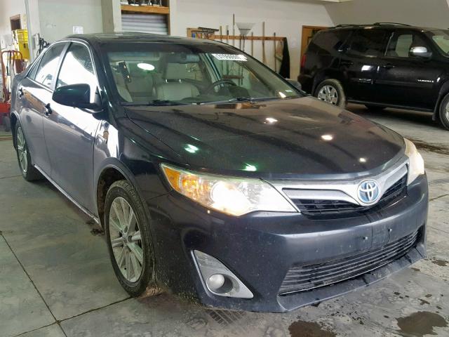 4T1BD1FK4CU026704 - 2012 TOYOTA CAMRY HYBR BLUE photo 1