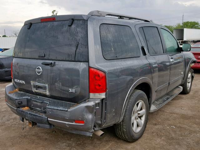 5N1AA08D68N614473 - 2008 NISSAN ARMADA SE CHARCOAL photo 4