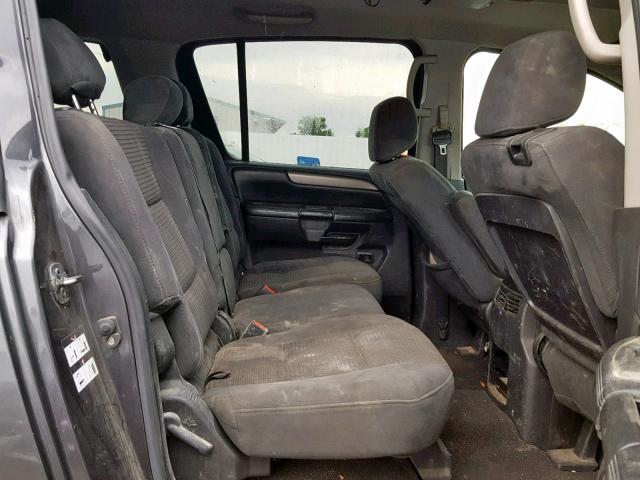 5N1AA08D68N614473 - 2008 NISSAN ARMADA SE CHARCOAL photo 6