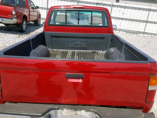 4TAUN61C0SZ025912 - 1995 TOYOTA TACOMA RED photo 6