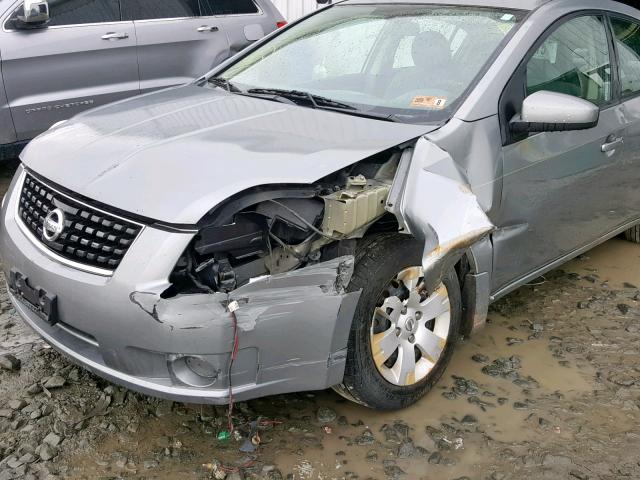 3N1AB61E49L645930 - 2009 NISSAN SENTRA 2.0 SILVER photo 9