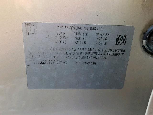 1G11B5SL2EF173163 - 2014 CHEVROLET MALIBU LS SILVER photo 10