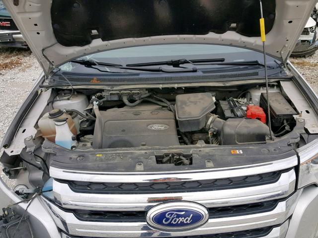 2FMDK4KC5EBA86241 - 2014 FORD EDGE LIMIT SILVER photo 7