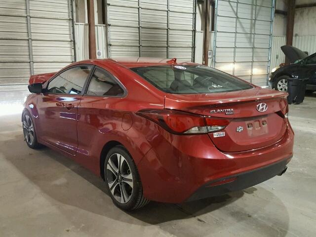 KMHDH6AH5EU029264 - 2014 HYUNDAI ELANTRA CO RED photo 3