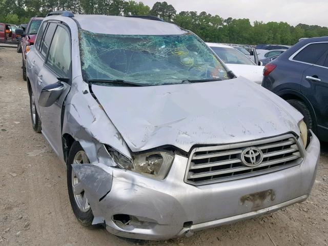 JTEDS41A882033706 - 2008 TOYOTA HIGHLANDER SILVER photo 9