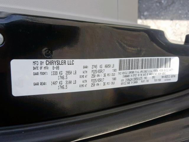 2V8HW34199R501675 - 2009 VOLKSWAGEN ROUTAN SE BLACK photo 10