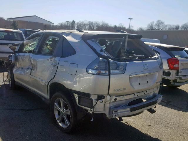 JTJHW31U372011445 - 2007 LEXUS RX 400H SILVER photo 3