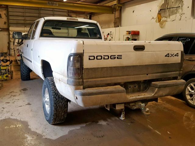 3B7KF236X1G188610 - 2001 DODGE RAM 2500 WHITE photo 3