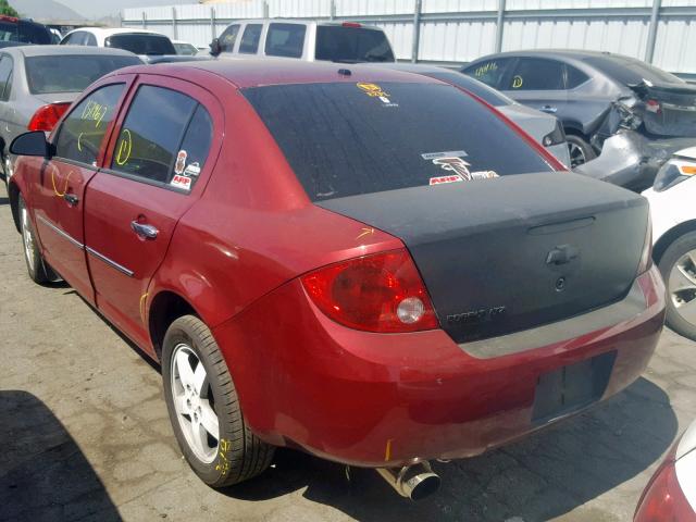 1G1AZ58FX77288913 - 2007 CHEVROLET COBALT LTZ RED photo 3