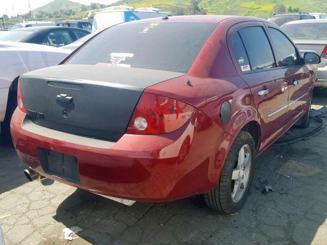 1G1AZ58FX77288913 - 2007 CHEVROLET COBALT LTZ RED photo 4