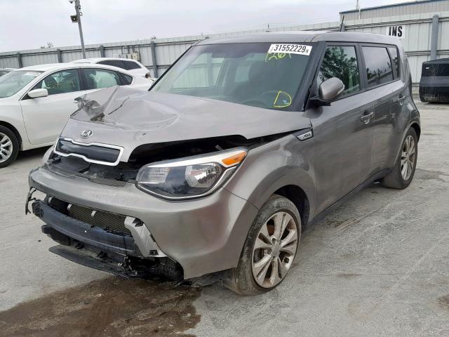 KNDJP3A51E7011261 - 2014 KIA SOUL + GRAY photo 2