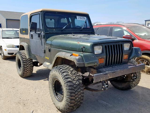 2J4FY69SXNJ520979 - 1992 JEEP WRANGLER / GREEN photo 1