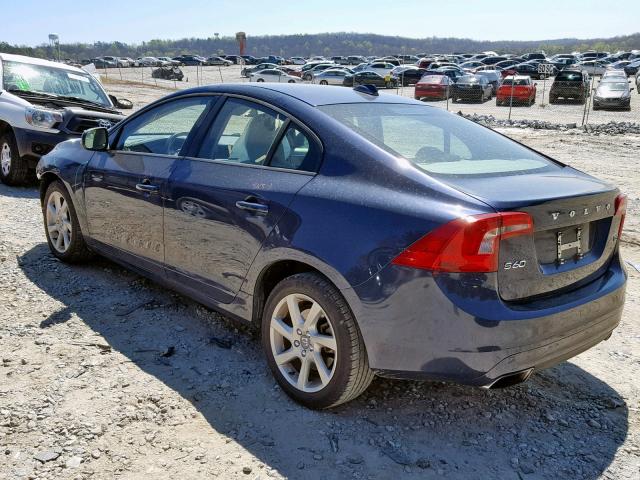 YV140MFJXF1356512 - 2015 VOLVO S60 BLUE photo 3