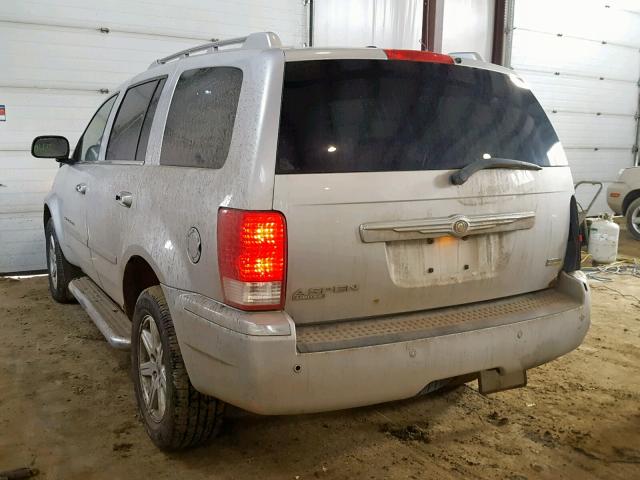 1A8HW58NX8F117598 - 2008 CHRYSLER ASPEN LIMI SILVER photo 3