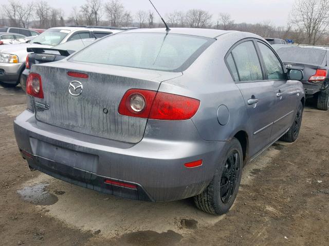 JM1BK12G261409137 - 2006 MAZDA 3 I GRAY photo 4